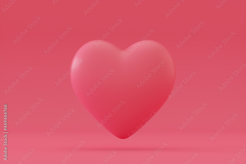 Hearts Design Photo 3D Render