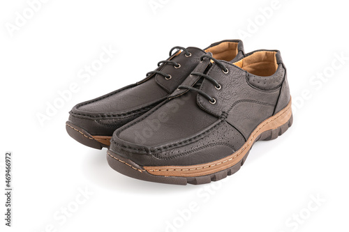 Leather shoes isolated on a white background, Including clipping path.