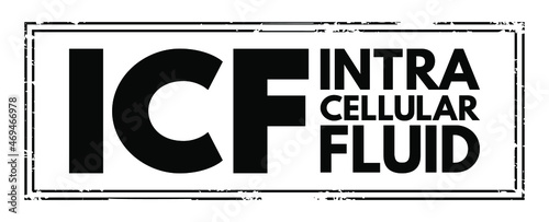 ICF - intracellular fluid acronym, medical concept background