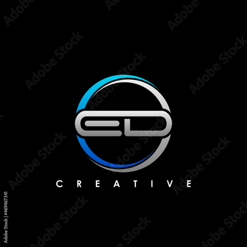ED Letter Initial Logo Design Template Vector Illustration