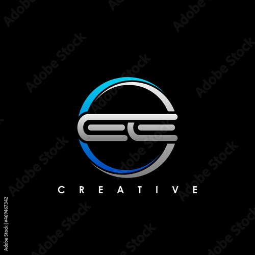 EE Letter Initial Logo Design Template Vector Illustration