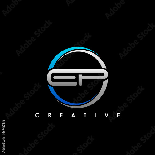 EP Letter Initial Logo Design Template Vector Illustration