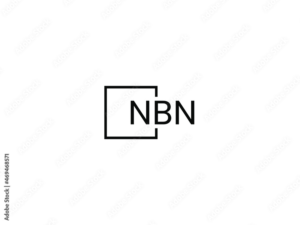 Obraz premium NBN letter initial logo design vector illustration