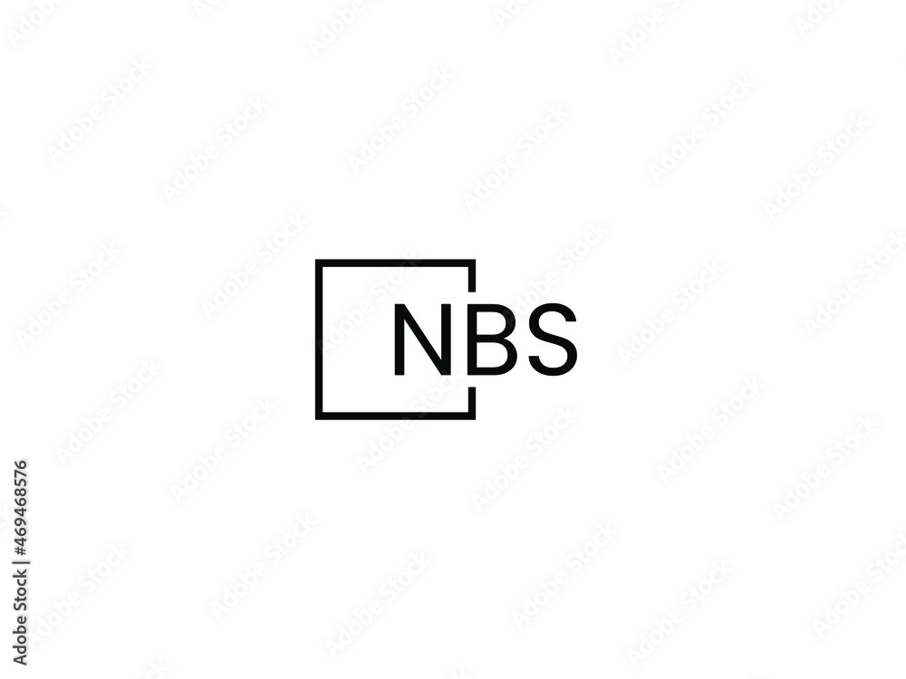 Obraz premium NBS letter initial logo design vector illustration