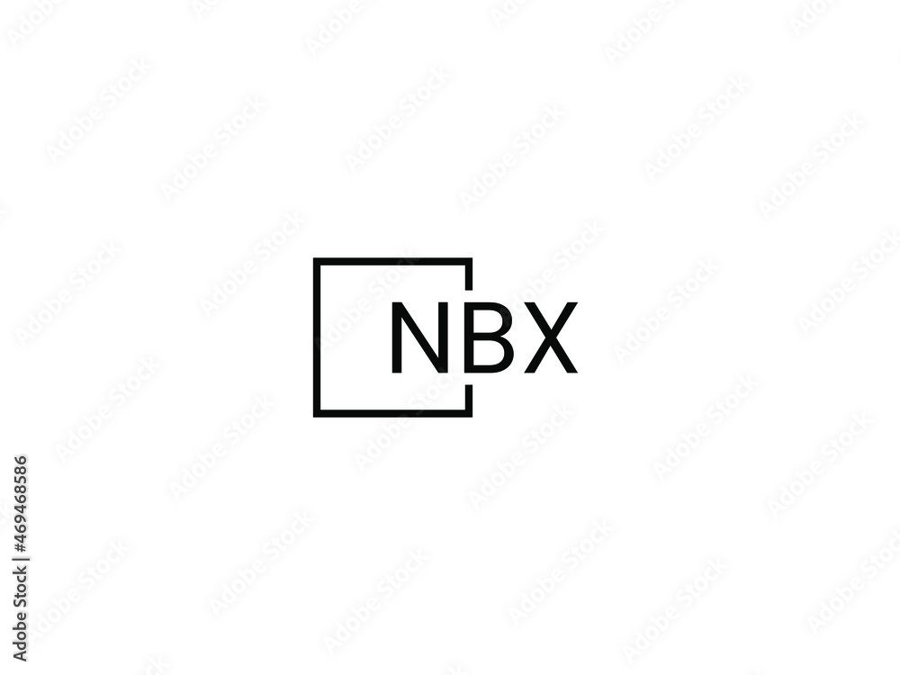 Obraz premium NBX letter initial logo design vector illustration