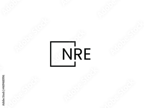 NRE letter initial logo design vector illustration