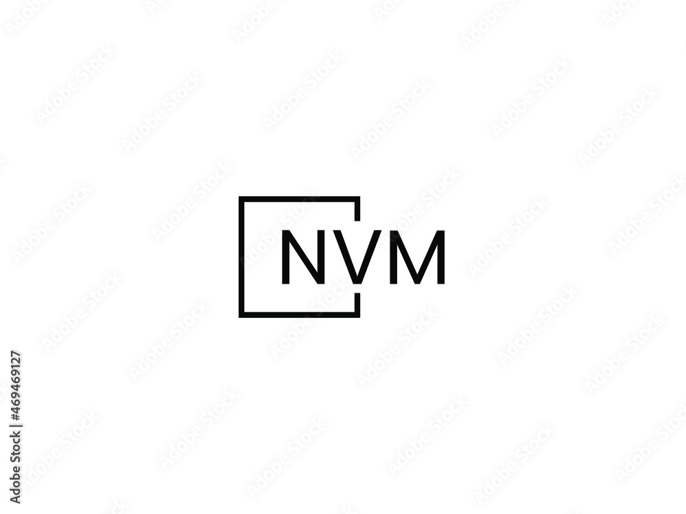 NVM letter initial logo design vector illustration NVM letter initial logo design vector illustration