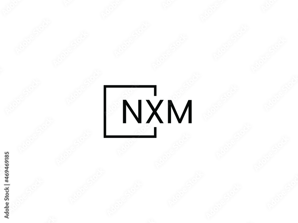Obraz premium NXM letter initial logo design vector illustration