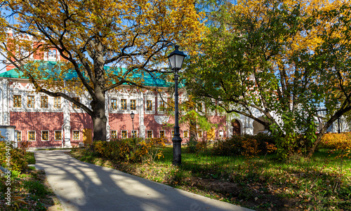 Novodevichy convent (Bogoroditse-Smolensky monastery) on a sunny autumn day. Moscow, Russia. UNESCO world heritage site