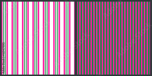Set of vector abstract gemetric patterns. Lines in pink and green. Great print for pajamas. 