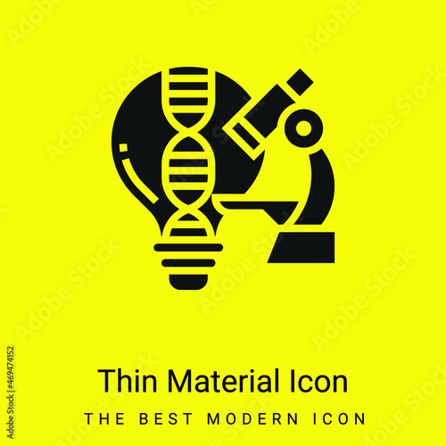 Analyze minimal bright yellow material icon