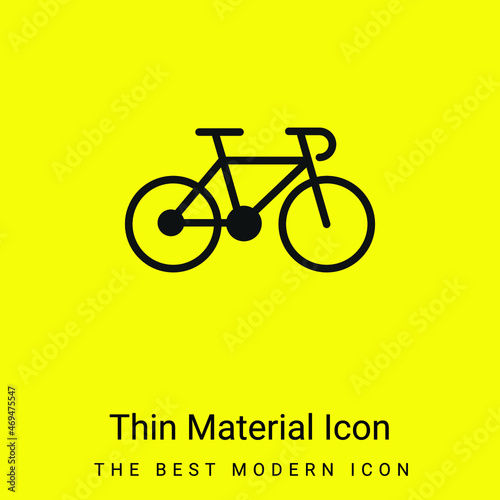 Bike Of A Gymnast minimal bright yellow material icon