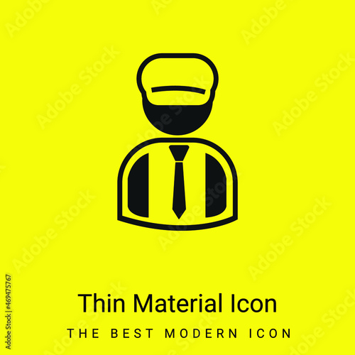 Bookkeeper minimal bright yellow material icon