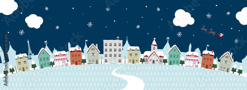 Happy holidays , Merry christmas arched banner  illustration