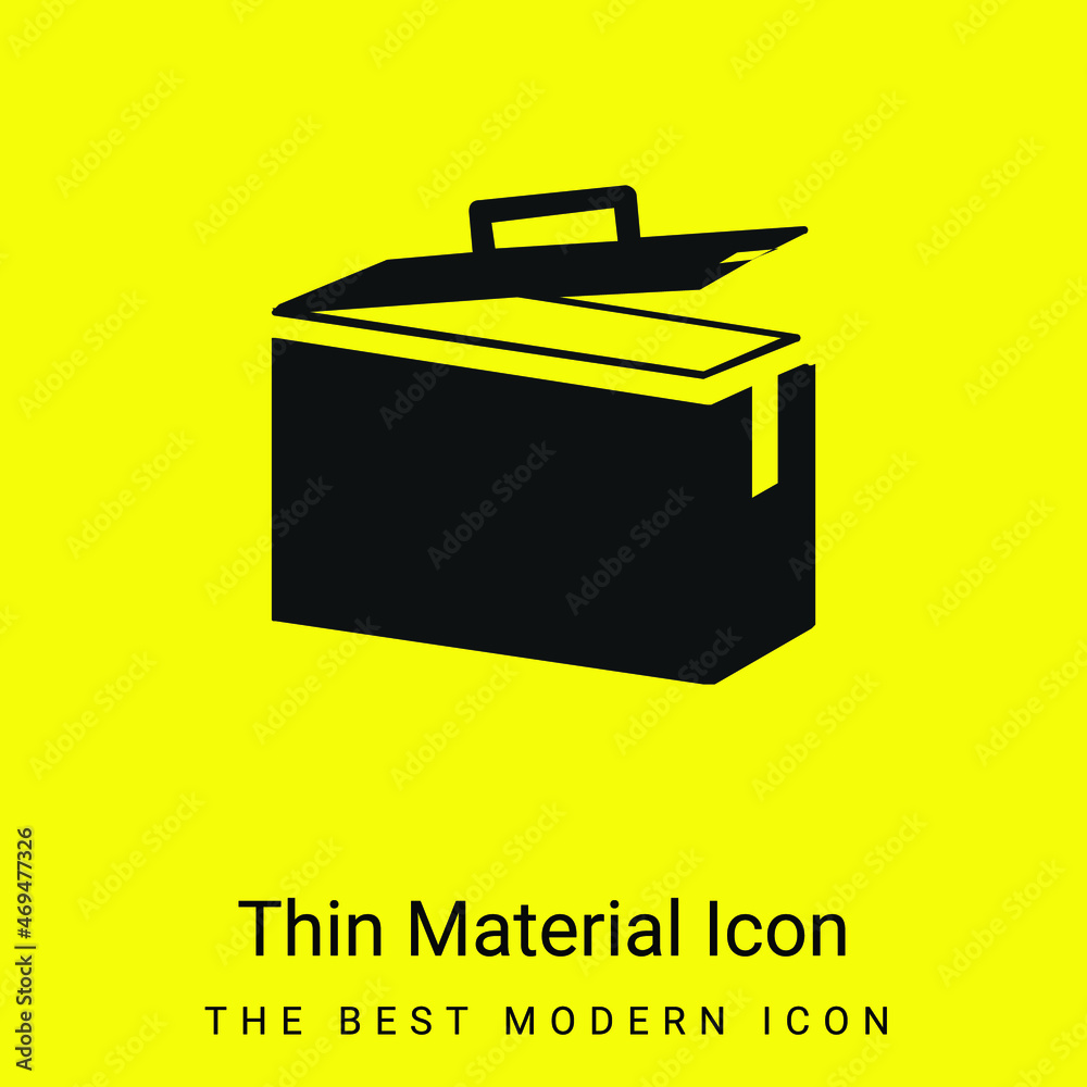 Ammo Tin minimal bright yellow material icon Ammo Tin minimal bright yellow material icon