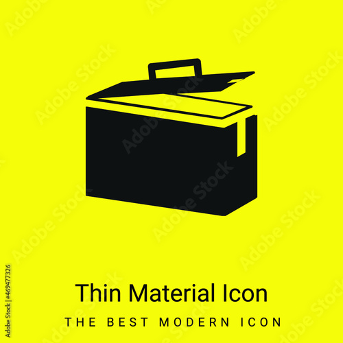 Ammo Tin minimal bright yellow material icon