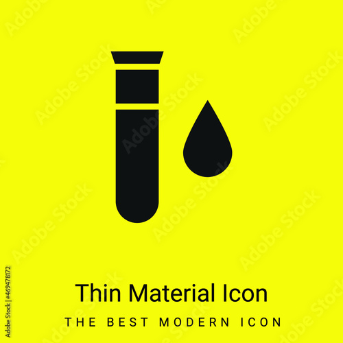 Blood Test minimal bright yellow material icon