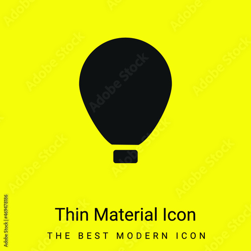 Big Air Balloon minimal bright yellow material icon