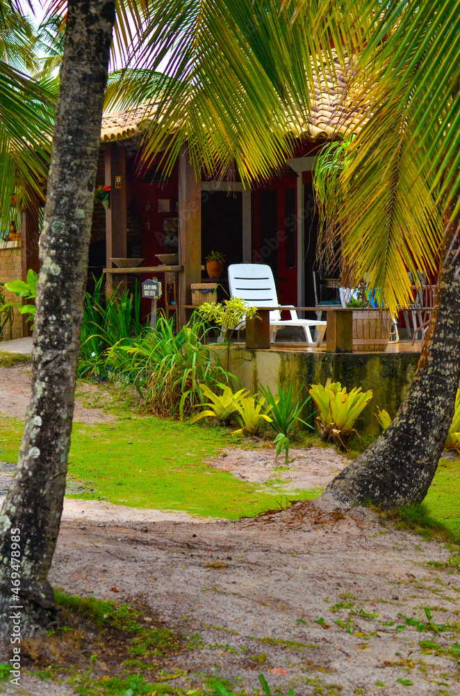 A beautiful view of beach house in Ilheus, Bahia, Brazil. A beautiful view of beach house in Ilheus, Bahia, Brazil.
