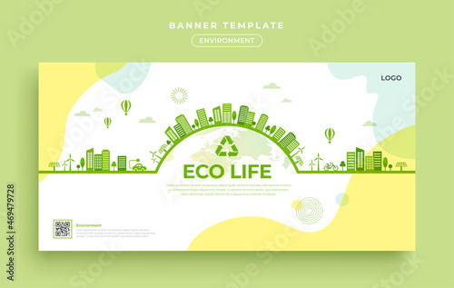 Environment banner template design