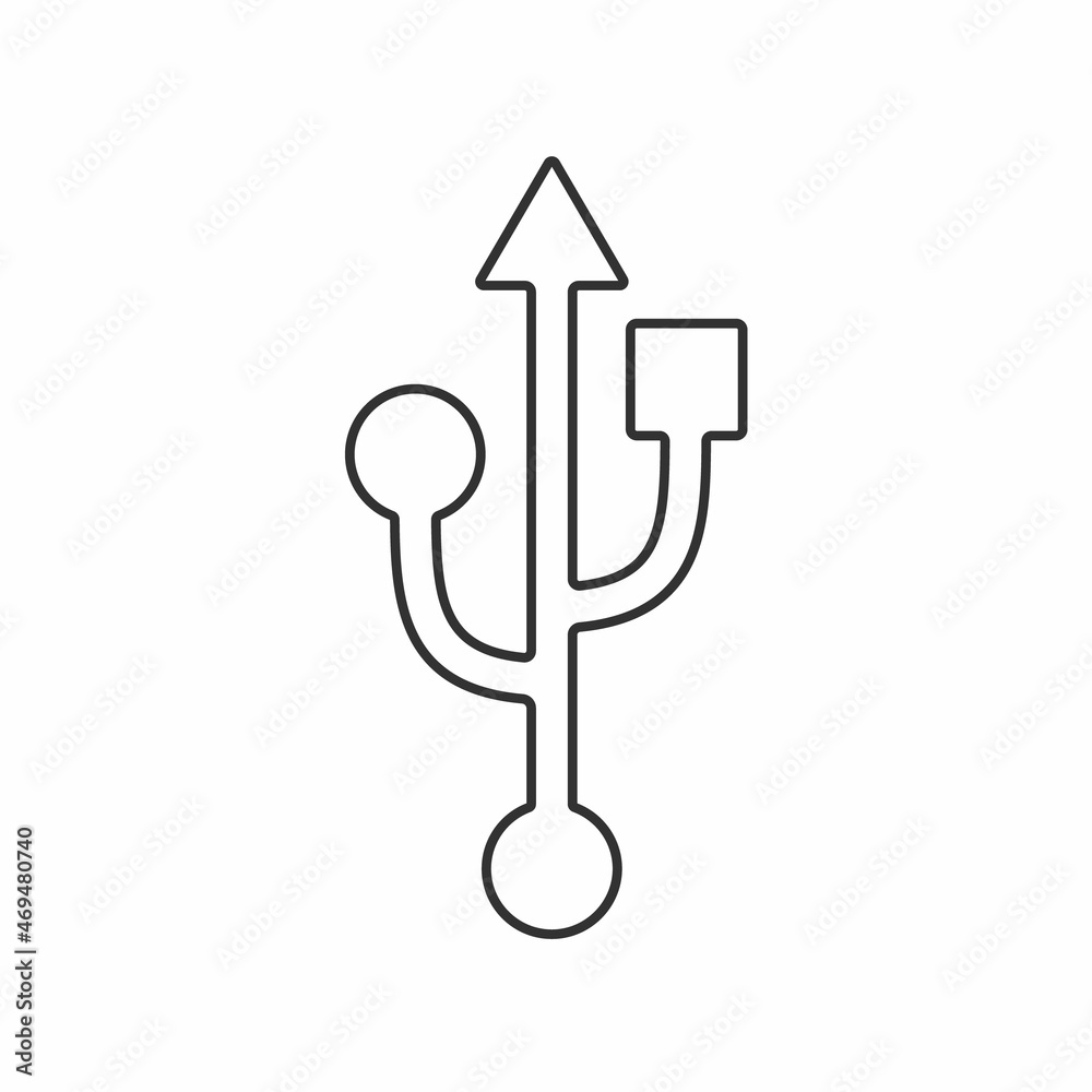 Usb icon. Flash disk icon vector Usb icon. Flash disk icon vector