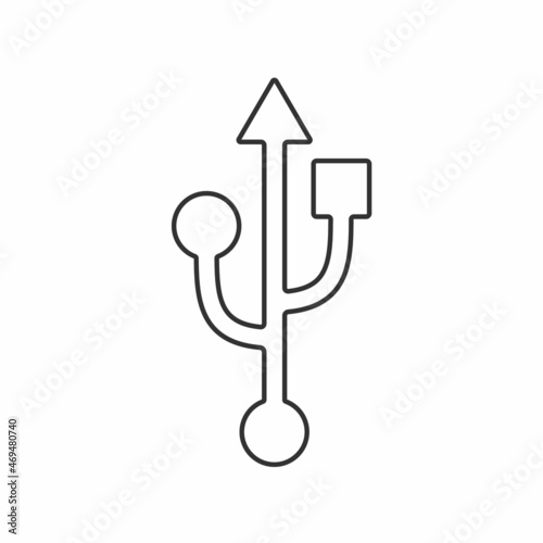 Usb icon. Flash disk icon vector