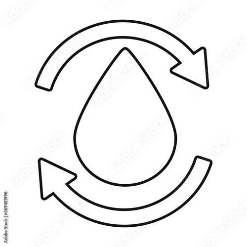 Water icon vector. liquid illustration sign. purify symbol. pure logo.