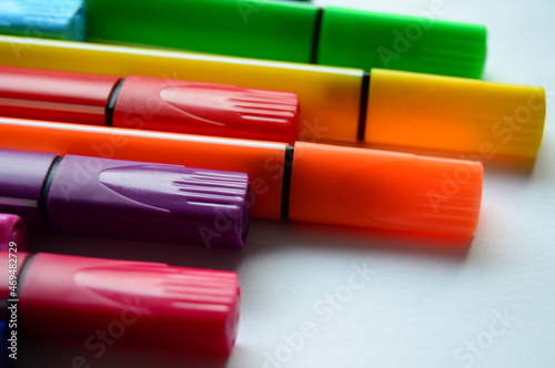 multicolored markers