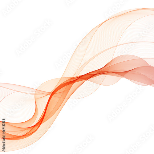 orange abstract wave. presentation template. decor for shell brochures, flyers, postcards. layout for an advertising banner. eps 10