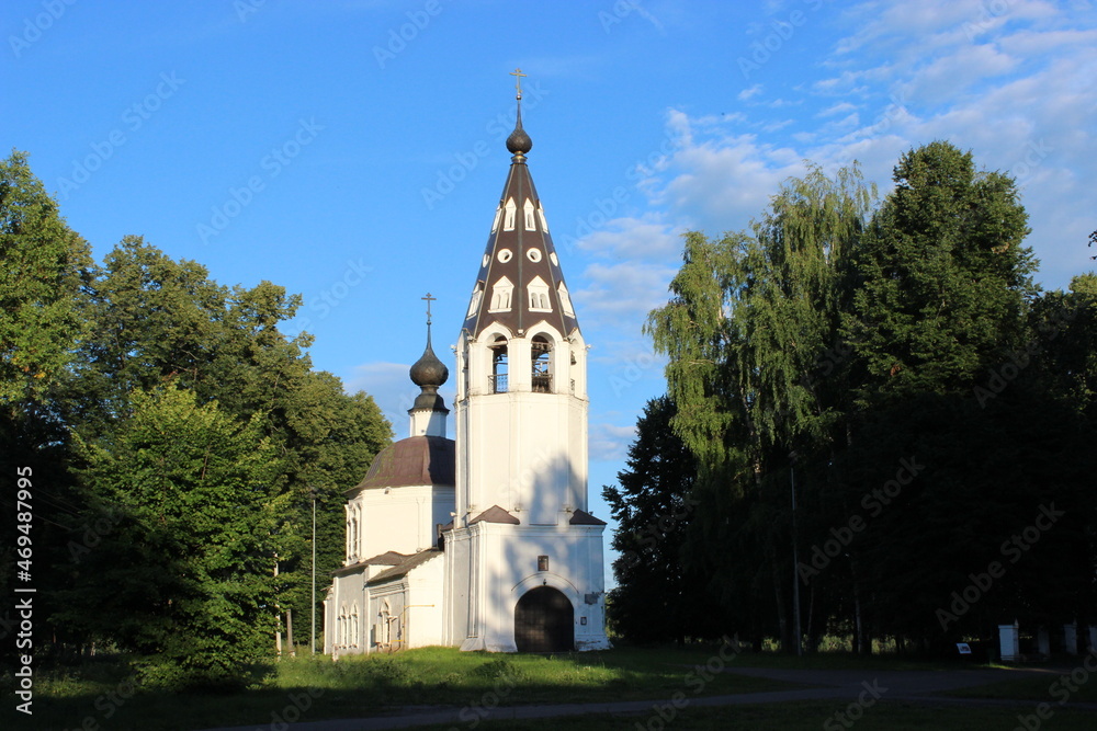 Cathedral of the Assumption of the Most Holy Theotokos - Orthodox Church on Cathedral Hill in the city of Ples on the Volga Cathedral of the Assumption of the Most Holy Theotokos - Orthodox Church on Cathedral Hill in the city of Ples on the Volga