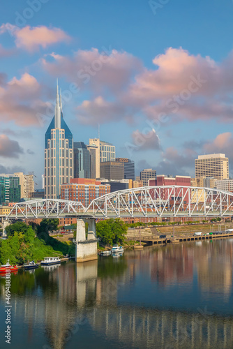 Nashville downtown city skyline cityscape of Tennessee