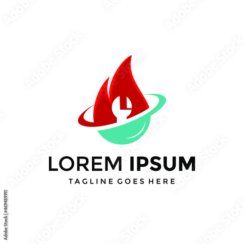 Energy Service Gas Logo Vector Images, Stock Photos & Vectors