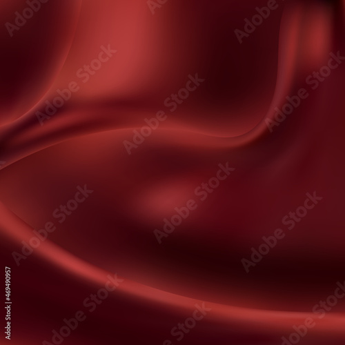 Red wrinkled fabric. Textile background. Abstract illustration. eps 10