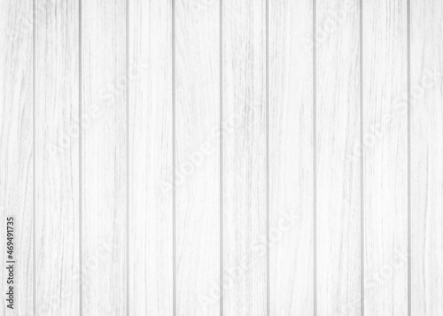 White gray wood color texture vertical for background. Surface light clean of table top view. Natural patterns for design art work and interior or exterior. Grunge old white wood board wall pattern. © Maksim