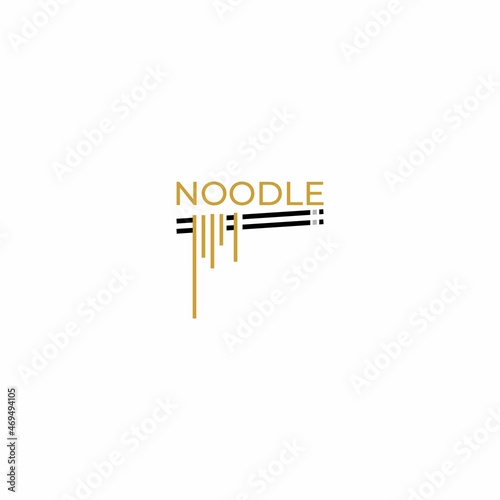 noodle simple modern logo vektor design
