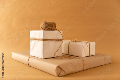 Fototapeta Naklejka Na Ścianę i Meble -  Wrapped presents