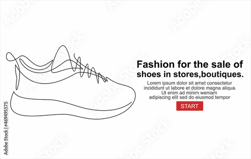Shoes Icon Vector. Emblem or logotype elements for shoemaker.Fashion vector illustration for the sale of shoes in stores, boutiques.