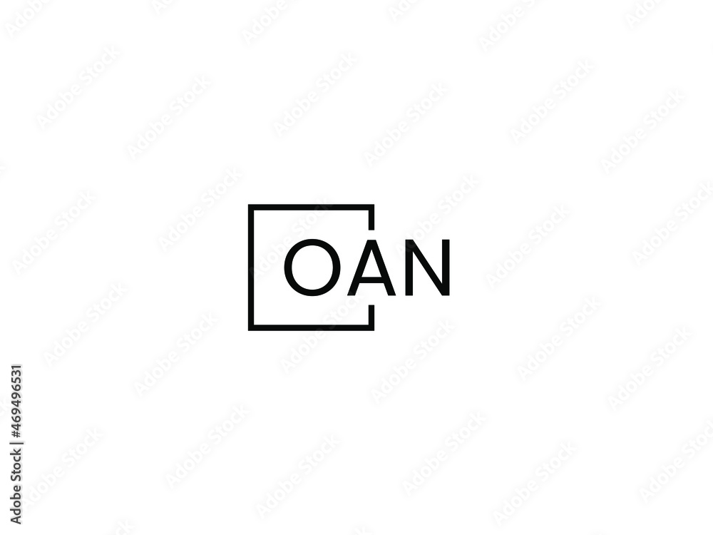 OAN letter initial logo design vector illustration OAN letter initial logo design vector illustration