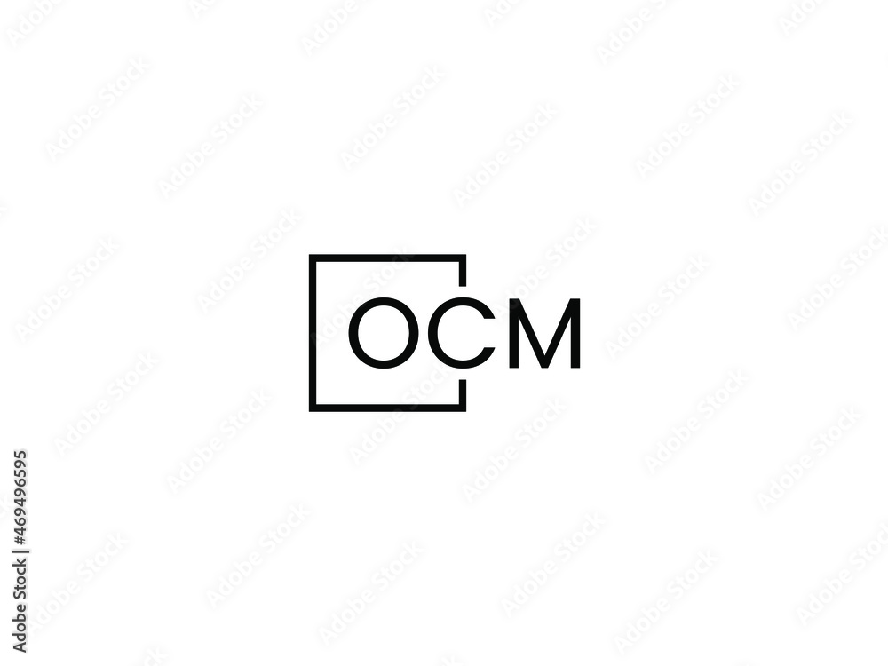 Obraz premium OCM letter initial logo design vector illustration