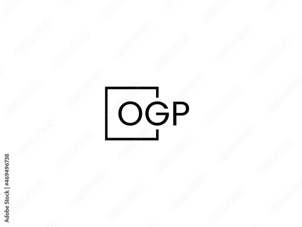 OGP letter initial logo design vector illustration OGP letter initial logo design vector illustration