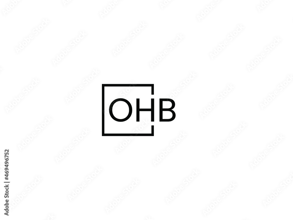 OHB letter initial logo design vector illustration OHB letter initial logo design vector illustration