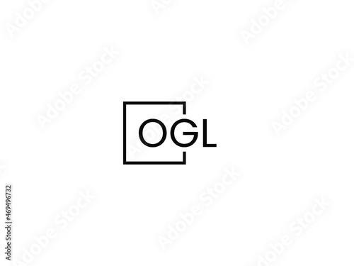 OGL letter initial logo design vector illustration