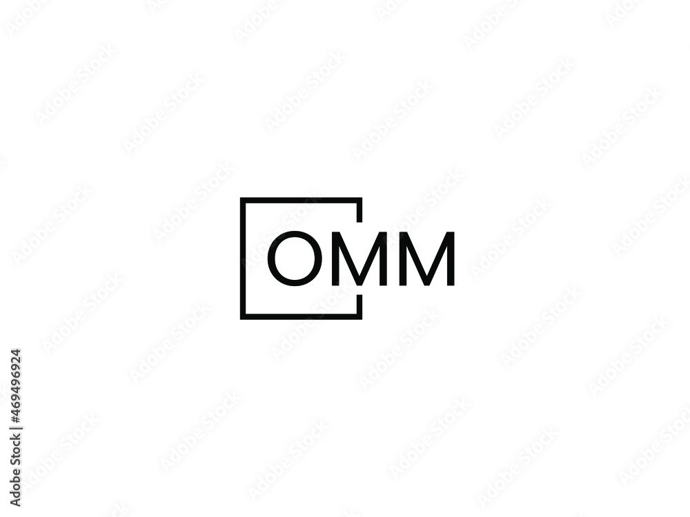 OMM letter initial logo design vector illustration OMM letter initial logo design vector illustration