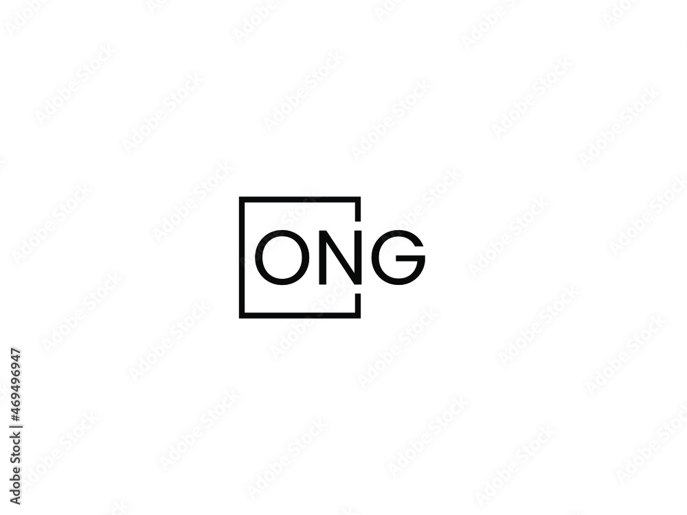 ONG letter initial logo design vector illustration ONG letter initial logo design vector illustration