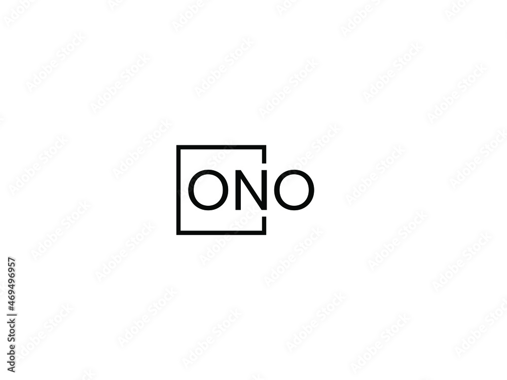 ONO letter initial logo design vector illustration ONO letter initial logo design vector illustration