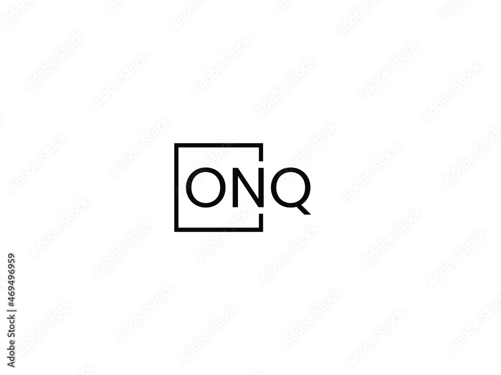 ONQ letter initial logo design vector illustration ONQ letter initial logo design vector illustration