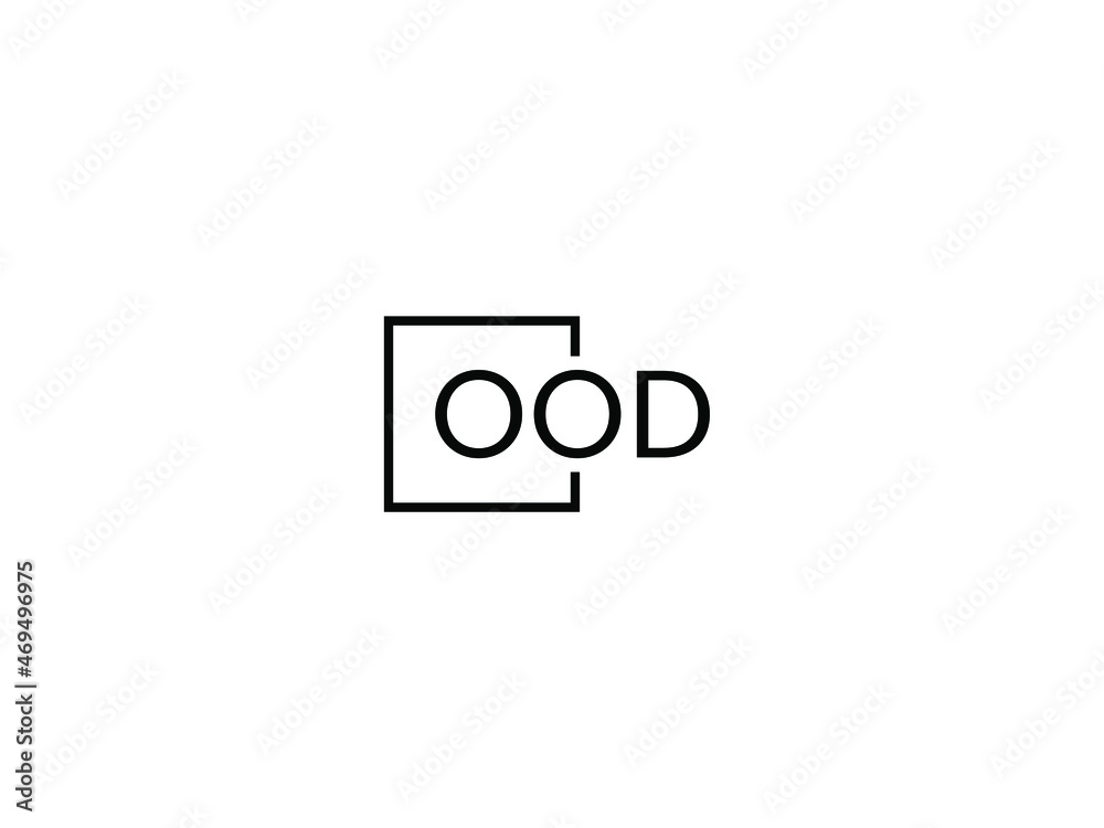 OOD letter initial logo design vector illustration OOD letter initial logo design vector illustration