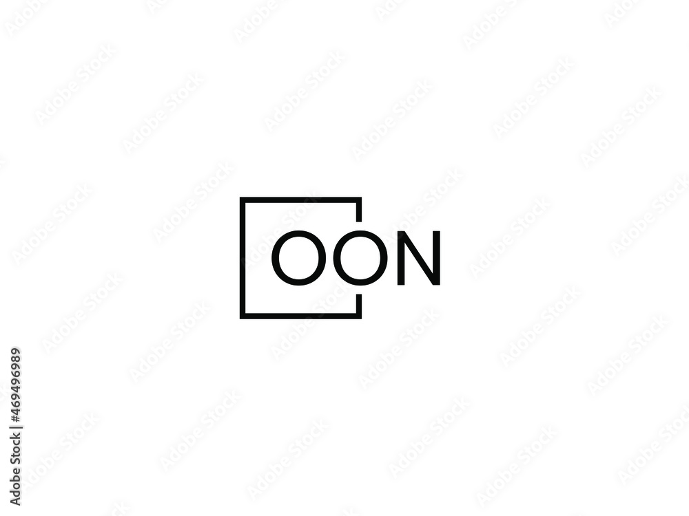 Fototapeta premium OON letter initial logo design vector illustration