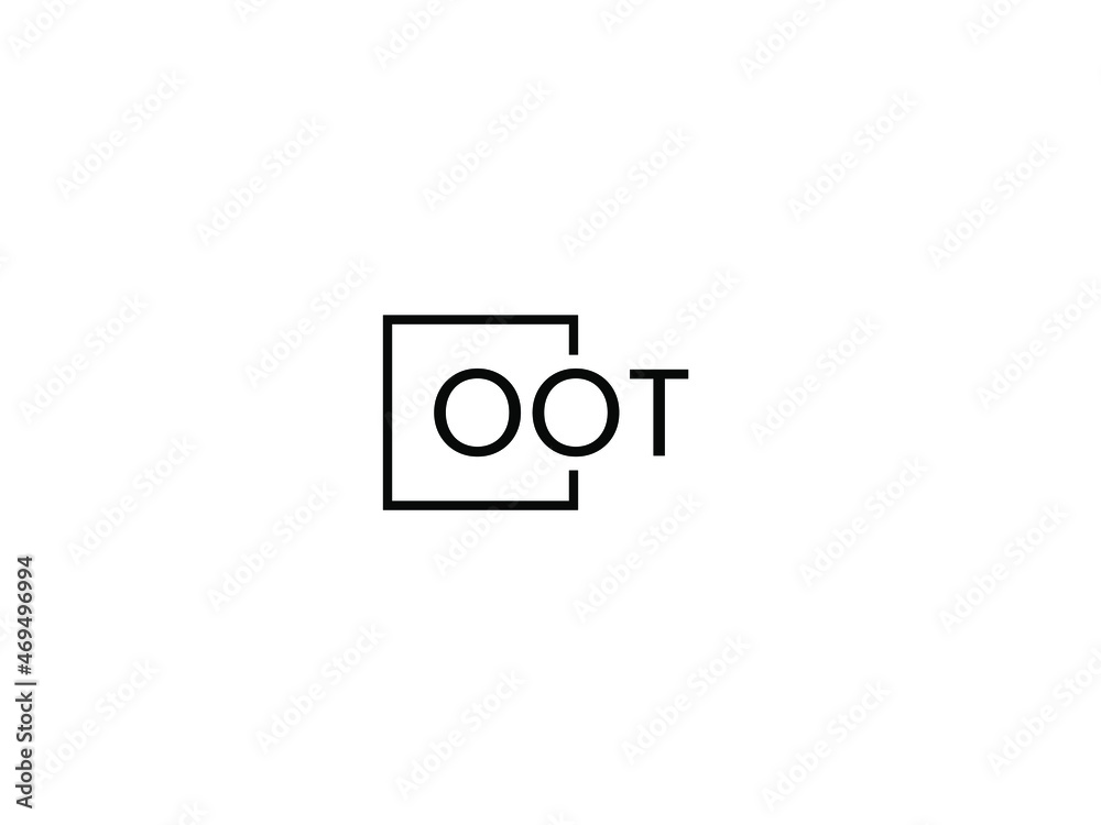 OOT letter initial logo design vector illustration OOT letter initial logo design vector illustration