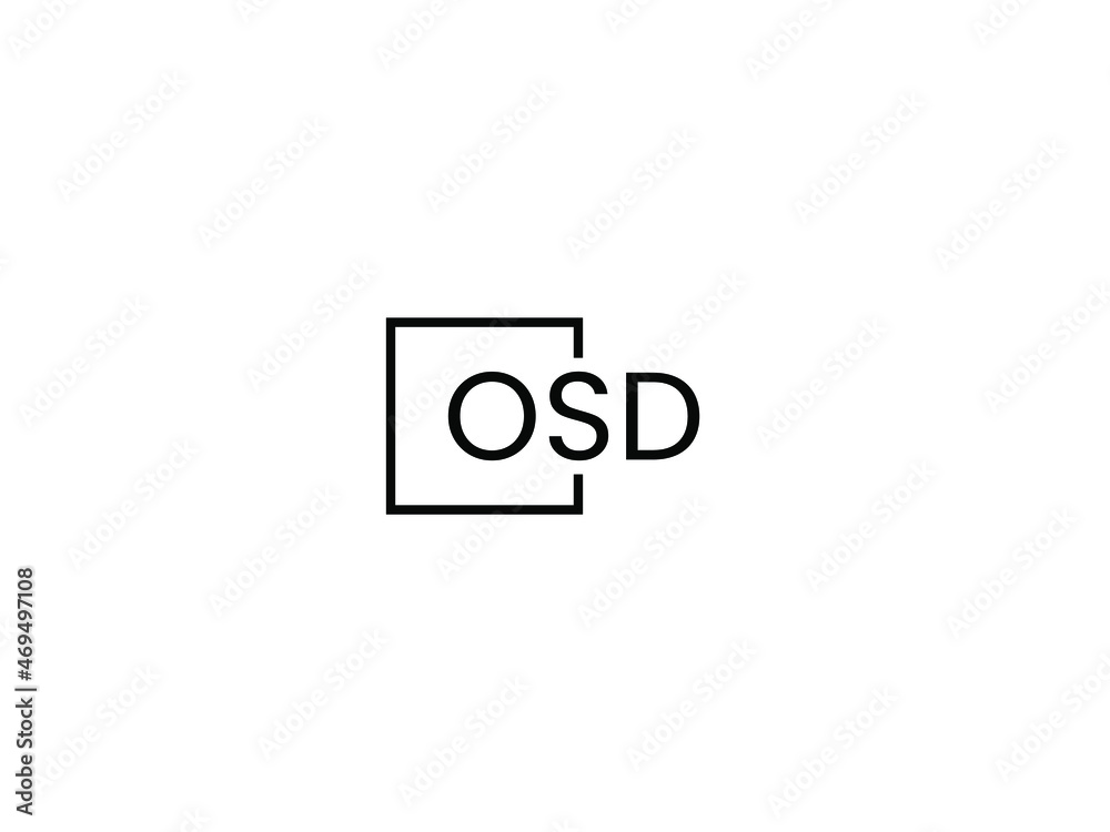 OSD letter initial logo design vector illustration OSD letter initial logo design vector illustration